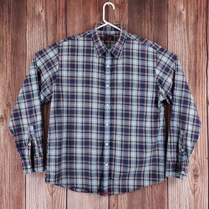UNTUCKit Mens Size XL Multicolor Plaid Button Up Long Sleeve Shirt Cotton